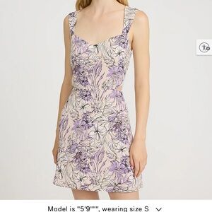 Floral Sweetheart Cap Sleeve Cutout Mini Fit and Flare Dress